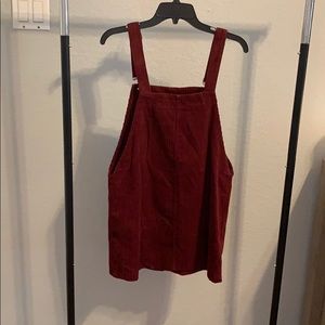 corduroy maroon dress!